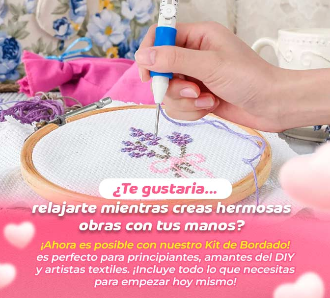Kit completo de bordado