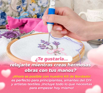 Kit completo de bordado