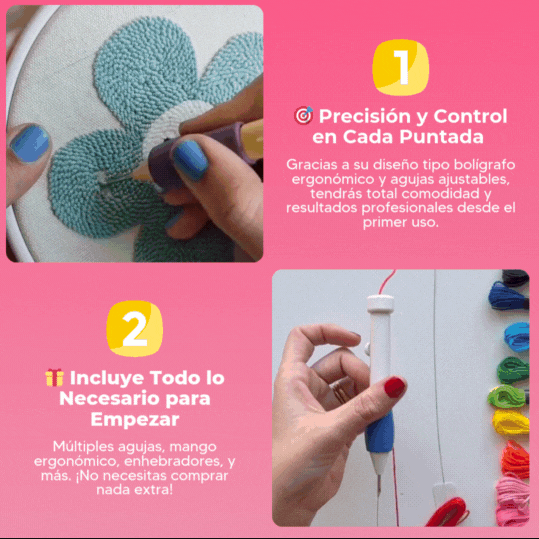 Kit completo de bordado