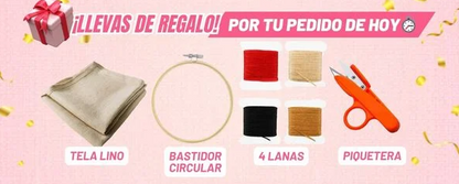 Kit completo de bordado